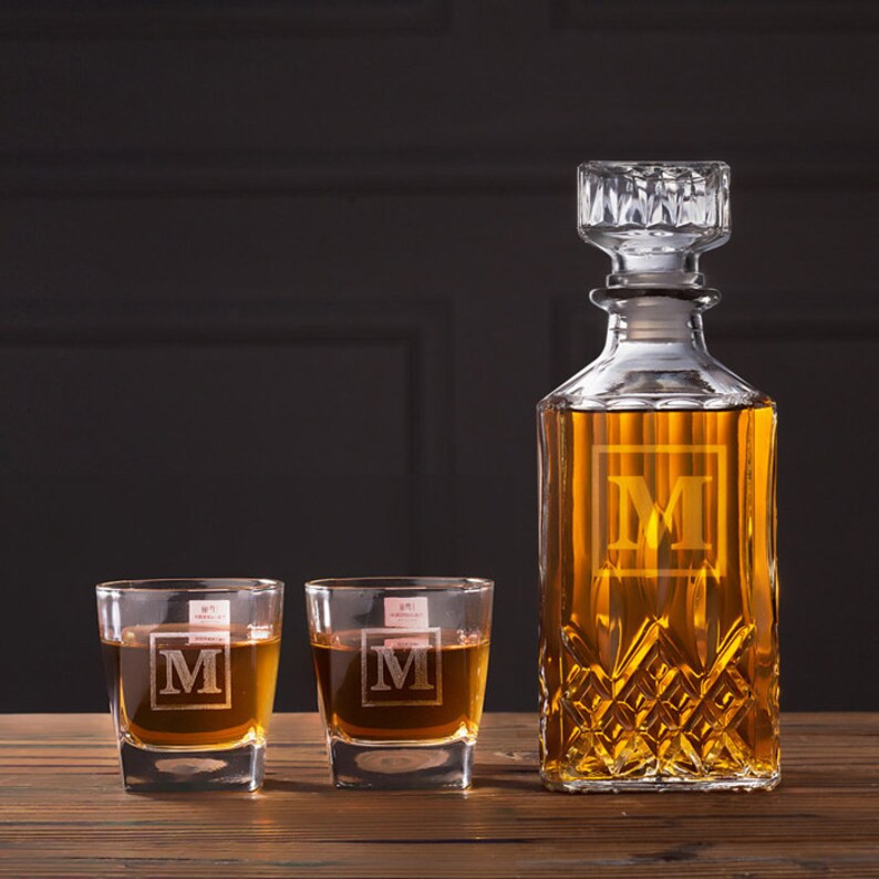 Read the full title
    Boyfriend Gift - Personalized Whiskey Decanter Set - Gifts for Boyfriend | Etsy (US)