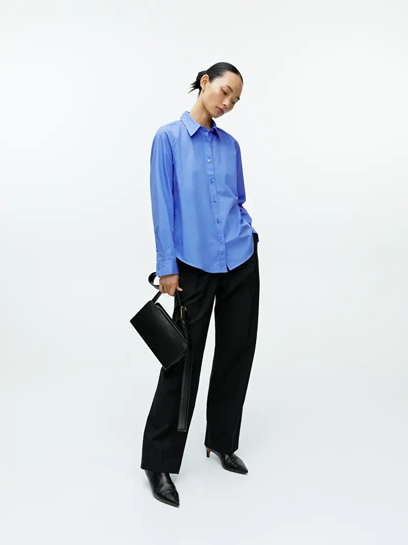Straight Cut Poplin Shirt | ARKET (US&UK)