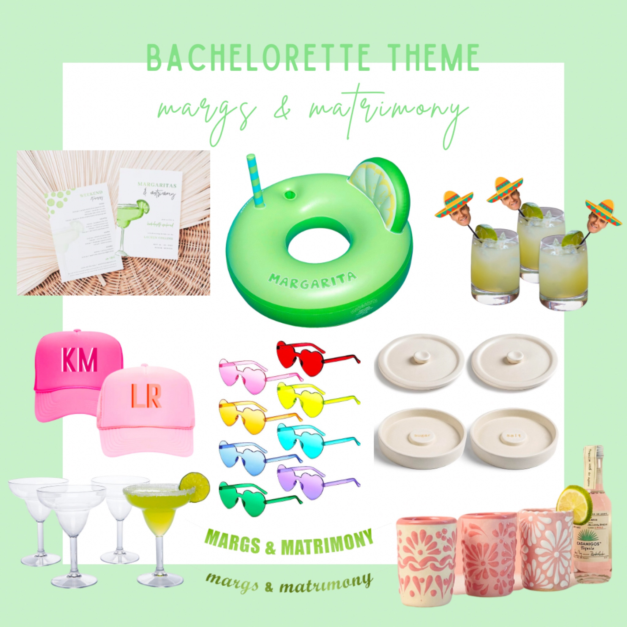 Margs & Matrimony Bachelorette decor and gifts 

Bachelorette party theme, matrimony and margs bachelorette party, margaritas, Cabo bachelorette, bachelorette party decor, bachelorette party planning, margarita bar, taco bar

#LTKtravel #LTKunder50 #LTKFind