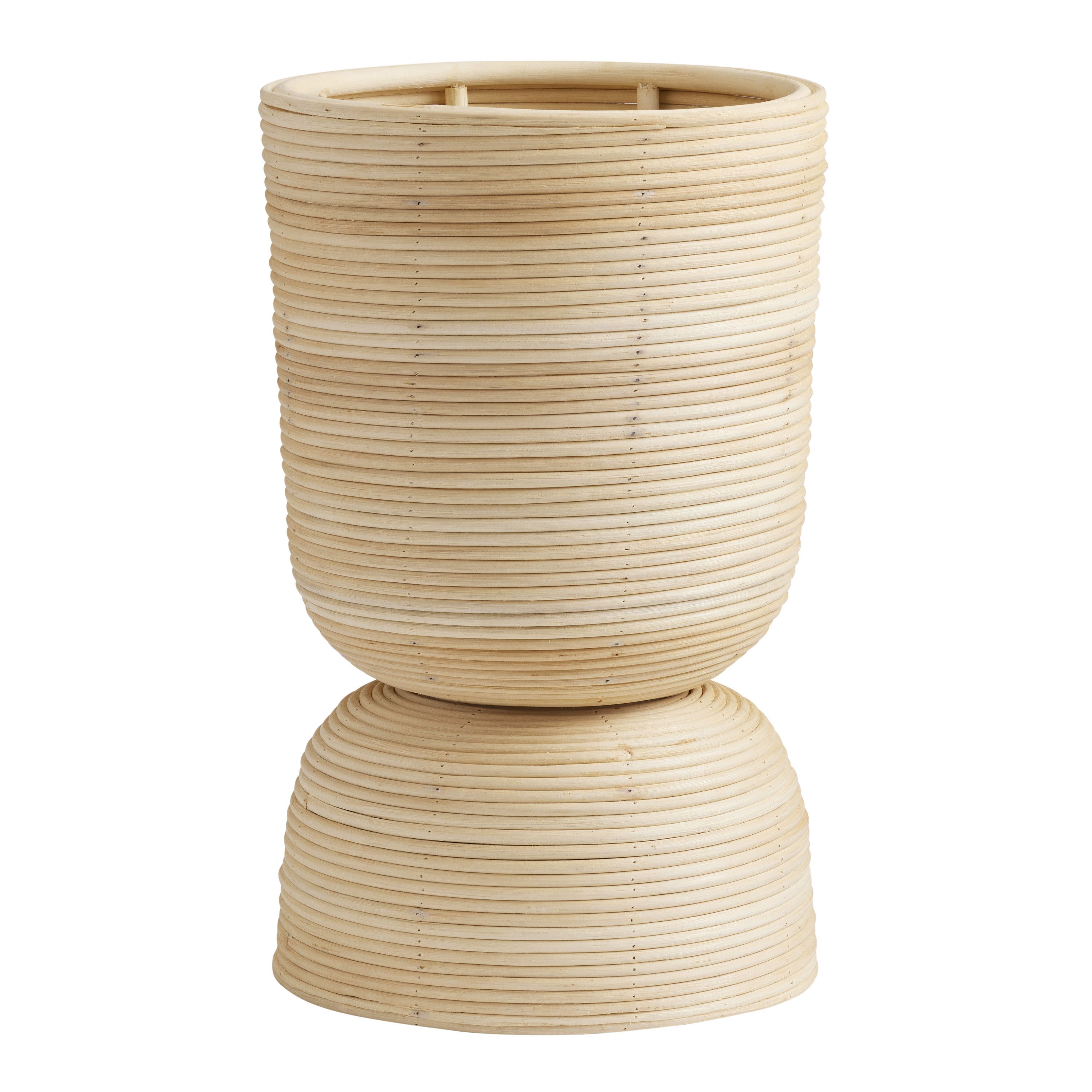 Rattan Ringed Footed Planter | World Market