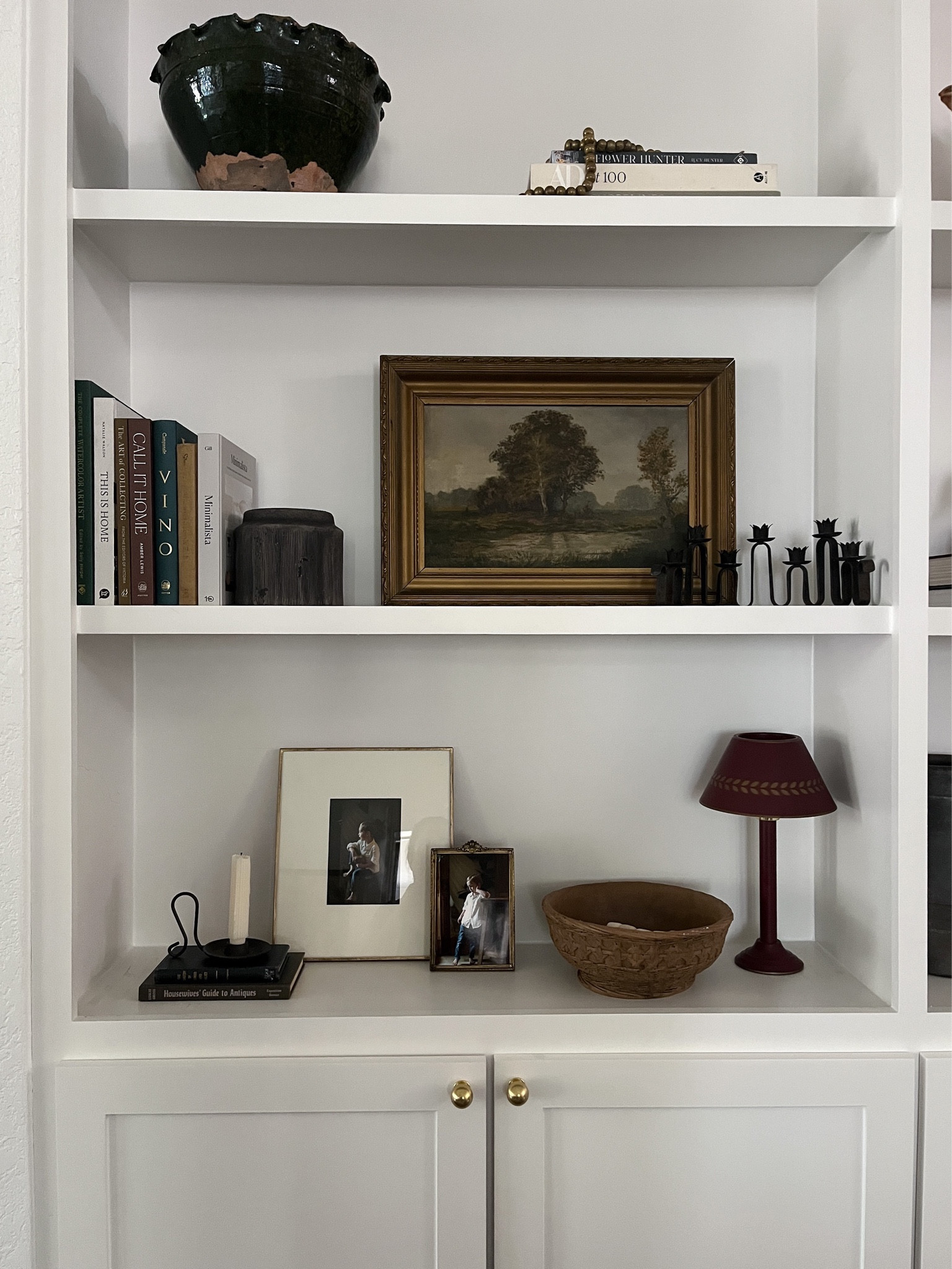 Shelf styling
Wabi sabi
Neutral decor
Moody painting
Living room 

#LTKhome #LTKfindsunder50 #LTKstyletip