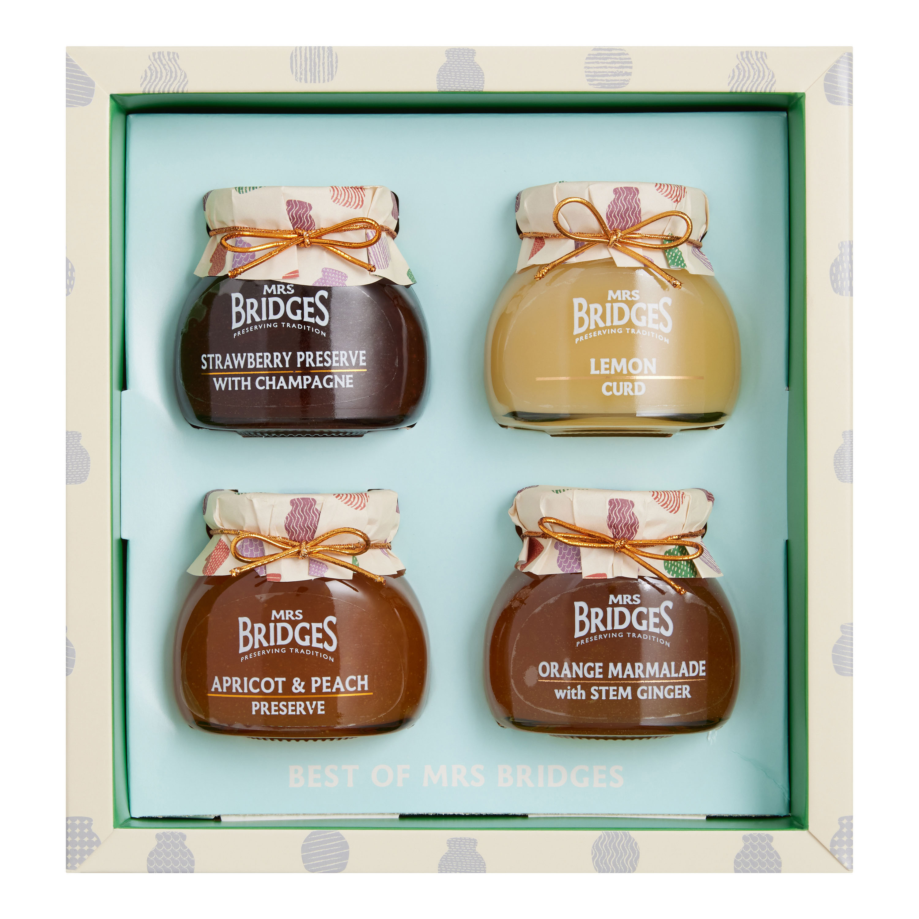 Mrs Bridges Mini Best of Preserves and Marmalades Gift Box 4 Pack - World Market | World Market