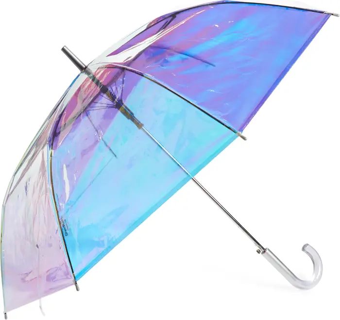 Iridescent Auto Open Stick Umbrella | Nordstrom