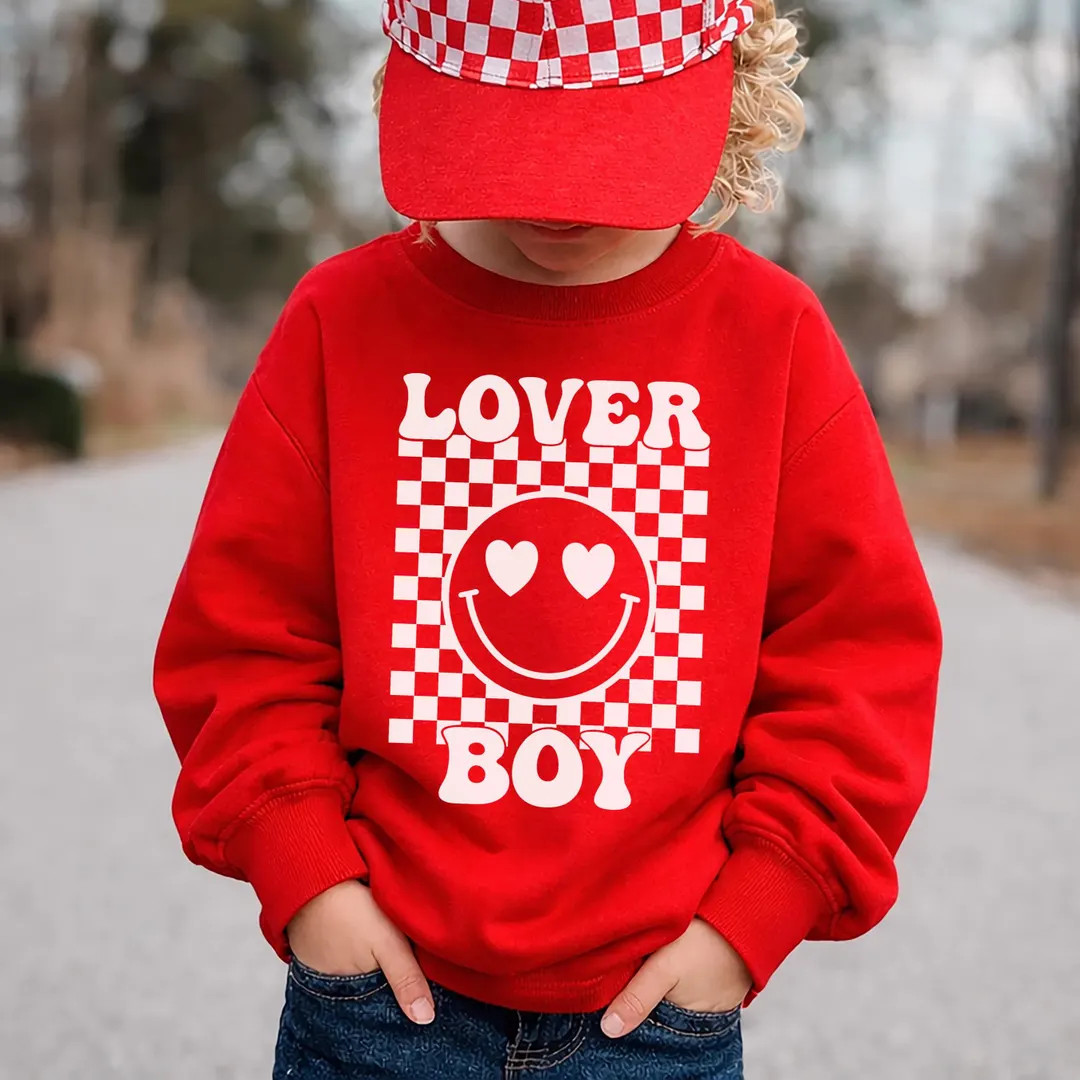 Valentine Shirt Boys • Lover Boy Shirt • Valentine Shirt for Boys • Cute Toddler Boy Valent... | Etsy (US)