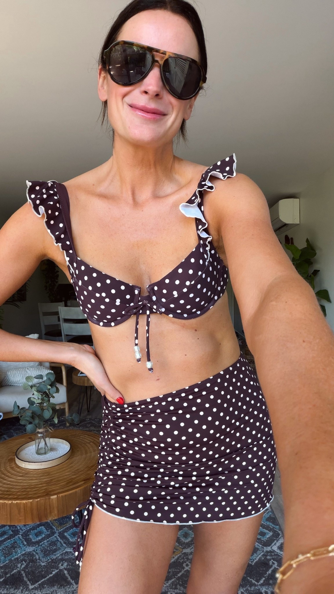 I’m dying over this polka dot bikini and swim skirt!!! It’s so cute! 

#LTKootd #LTKSwim #LTKTall