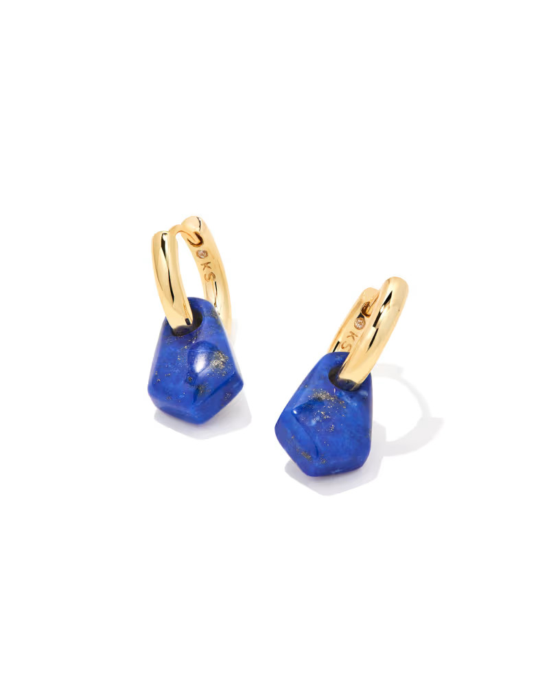 Insley Convertible Gold Huggie Earrings in Blue Lapis | Kendra Scott