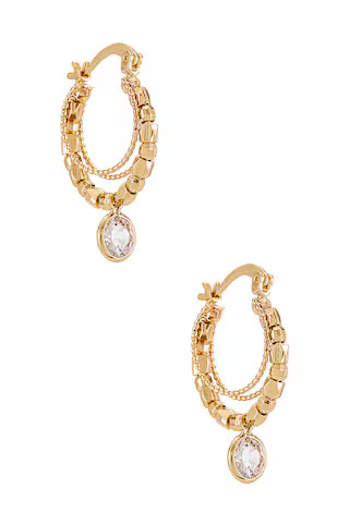 Embellished Hoop Earrings
                    
                    Ettika | Revolve Clothing (Global)