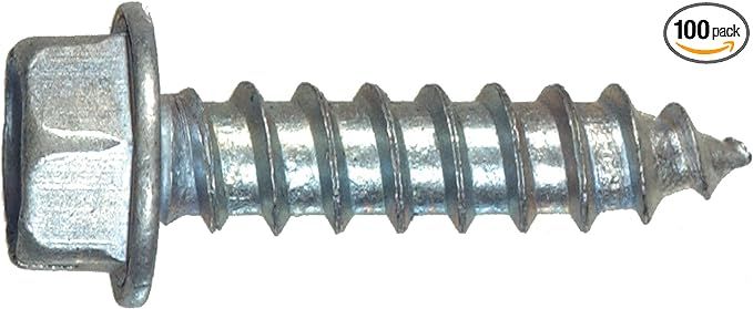 The Hillman Group 35100 Hex Washer Head Sheet Metal Screw 8 x 1/2 100-Pack | Amazon (US)