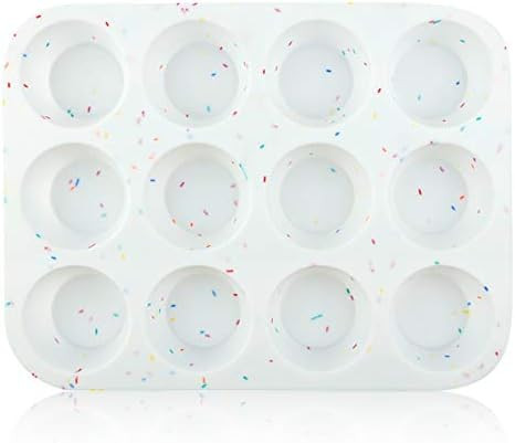 Silicone Muffin Pan Regular 12 Cups Muffin Tin Cupcake Pans for Baking Non-stick Muffin Tray Mold... | Amazon (US)