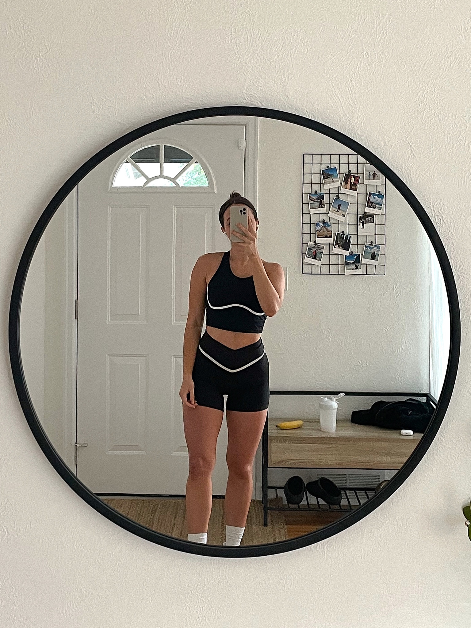 Both are TTS! Shorts are very stretchy/not super compressive but I still got my regular size. 