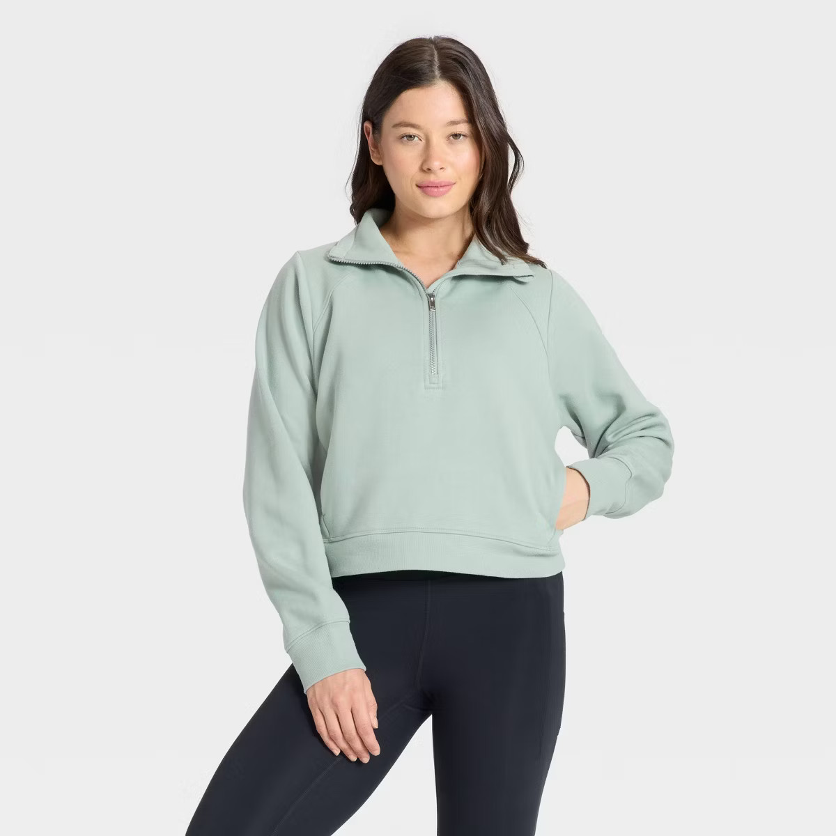 Women's Active Comfort 1/2 Zip Pullover Fleece Sweatshirt - All In Motion™ | Target