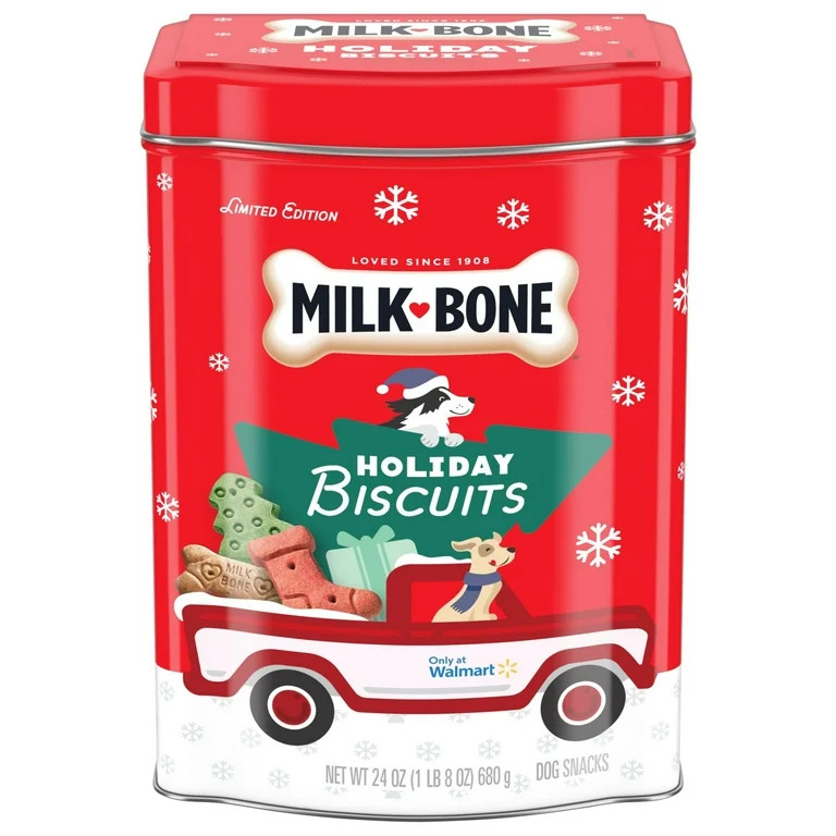 Milk-Bone Holiday Dog Biscuits, 24 oz. Tin | Walmart (US)