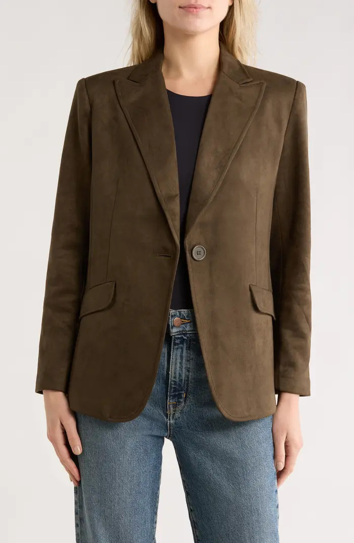 MAX STUDIO Faux Suede Blazer | Nordstromrack | Nordstrom Rack