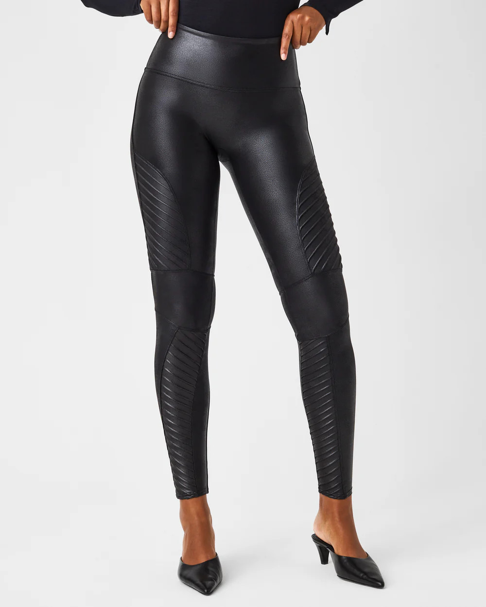 Faux Leather Moto Leggings | Spanx
