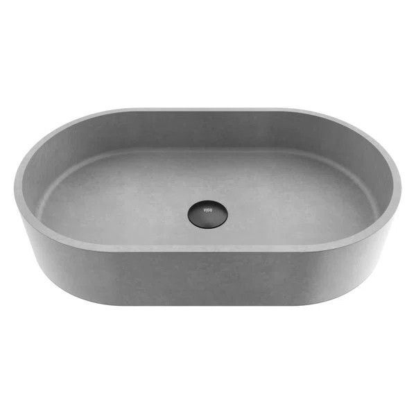 VG04058 Gray Oval Vessel Bathroom Sink | Wayfair North America