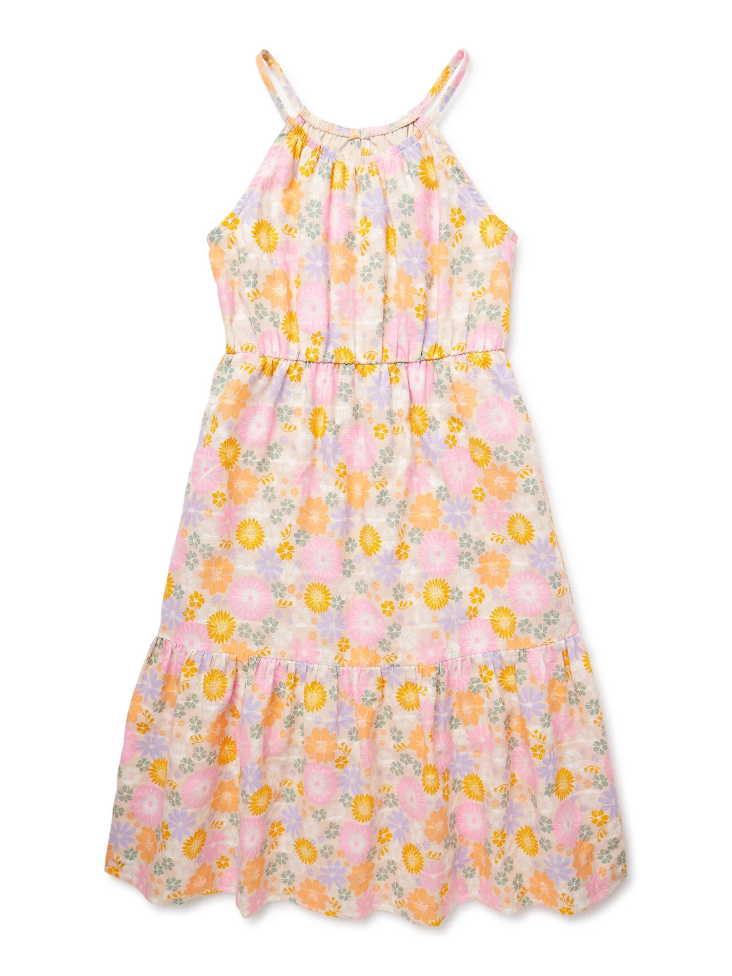 Wonder Nation Girls Maxi Dress, Sizes 4-18 & Plus | Walmart (US)