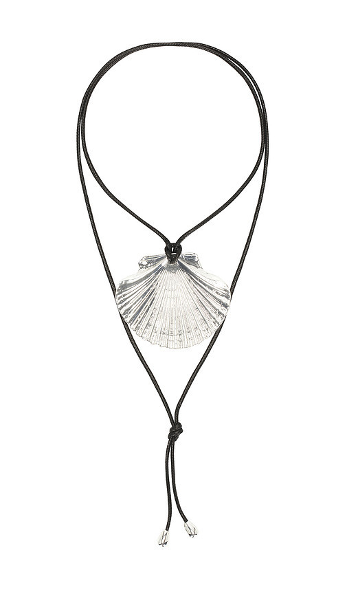 Eliou Venus Wrap Necklace in Metallic Silver. | Revolve Clothing (Global)