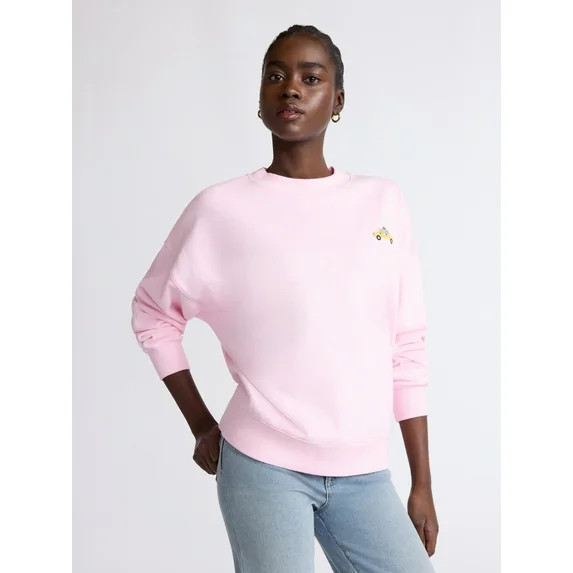 Scoop Limited Edition Women’s and Women's Plus New York Graphic Sweatshirt with Embroidery, Siz... | Walmart (US)