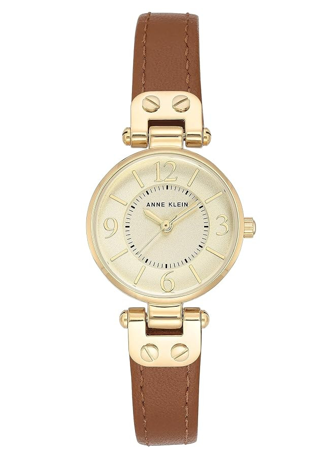 Anne Klein Women's Leather Strap Watch | Amazon (US)