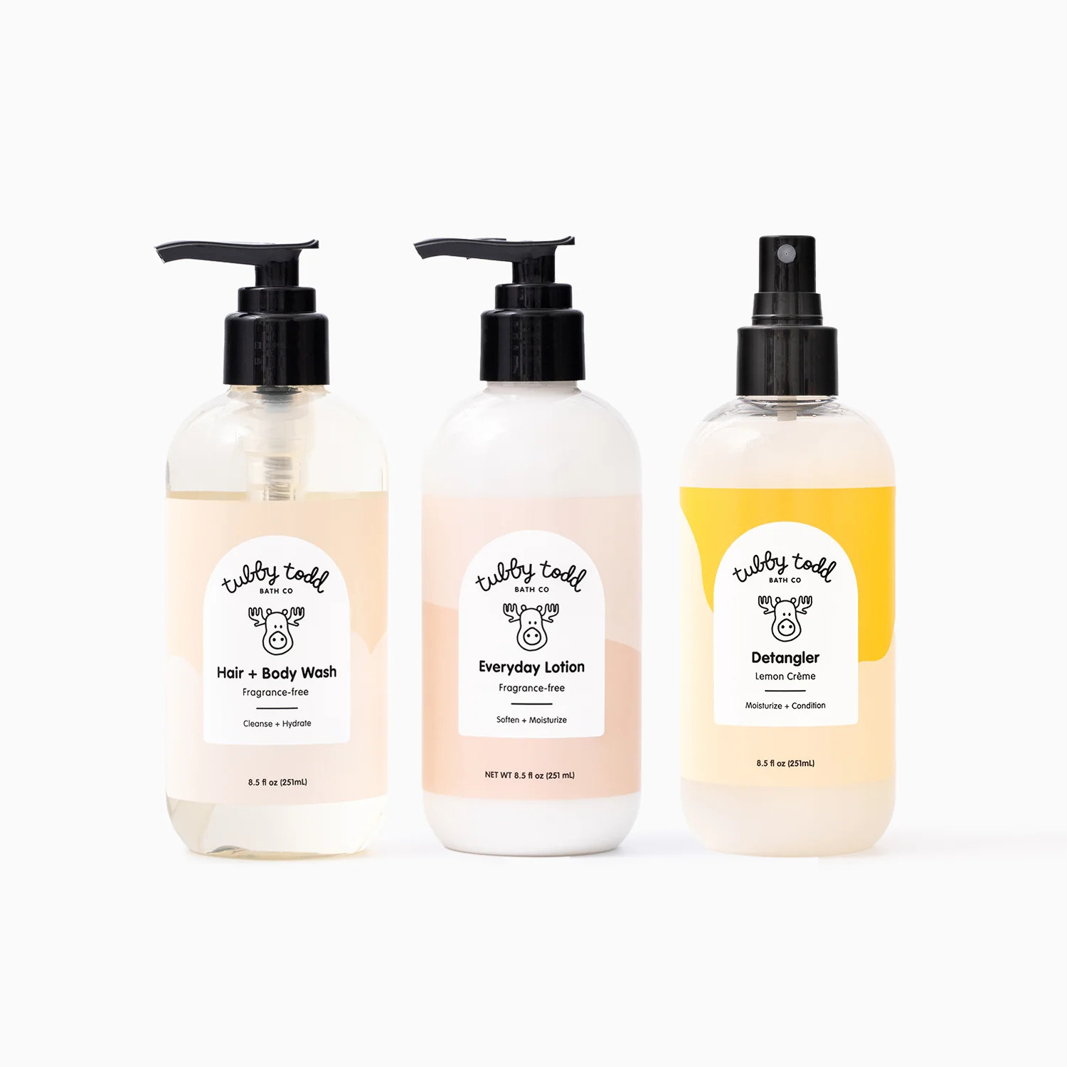 Tubby Hair Bundle + Detangler | Tubby Todd | Tubby Todd Bath Co.