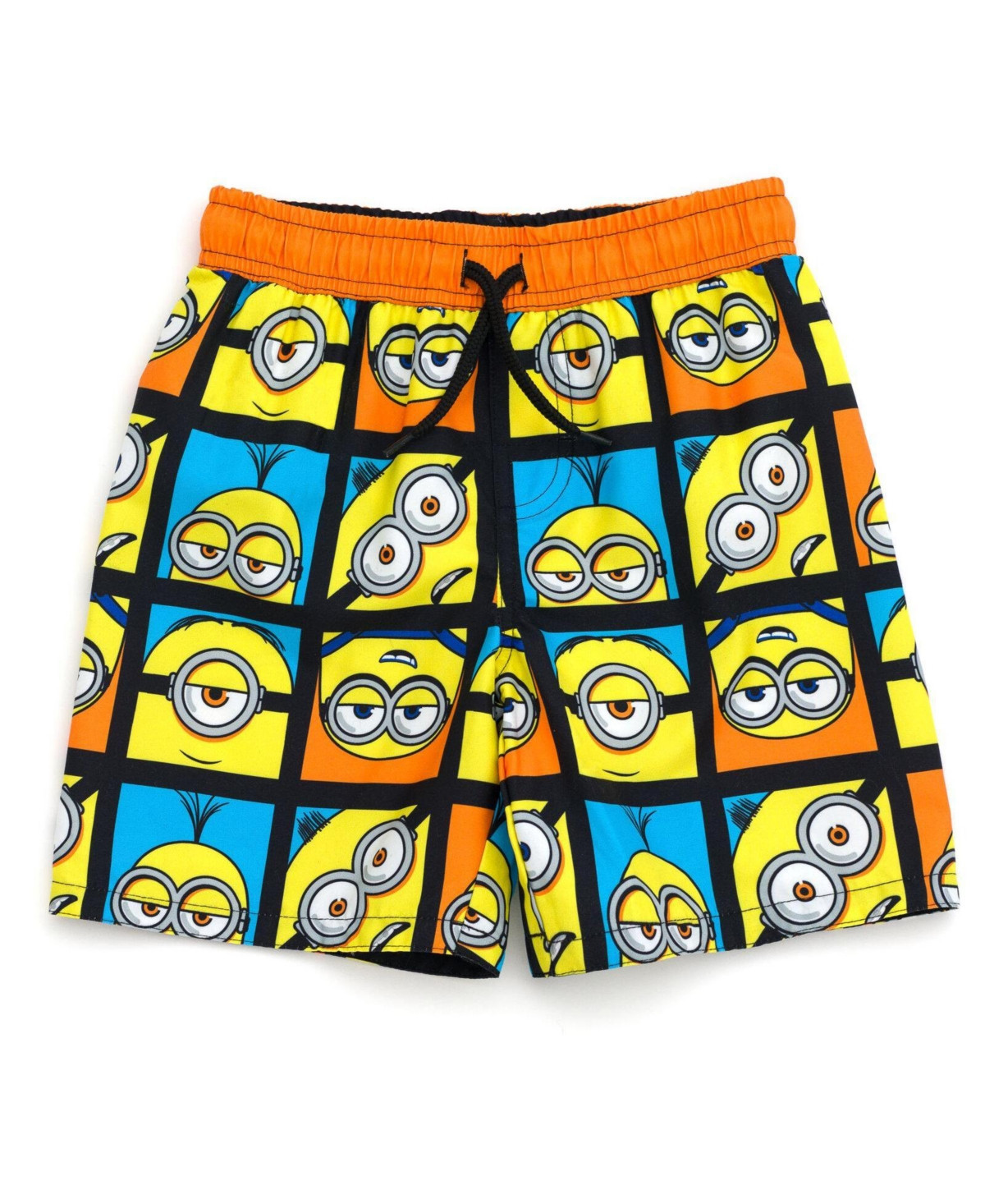 Minions Boys Swimwear Swim Trunks - Blue orange yellow | Macy's