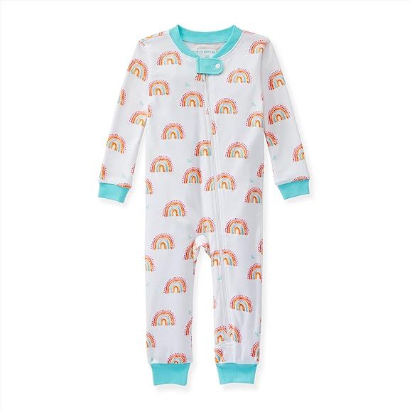 Burt's Bees Baby Baby Girls' Pajamas, Zip Front Non-Slip Footed Sleeper Pjs, 100% Organic Cotton | Amazon (US)