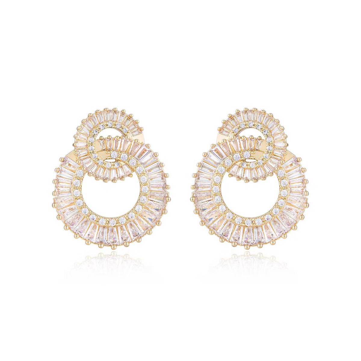 Rotating Circles Crystal Earrings - Ettika | Target