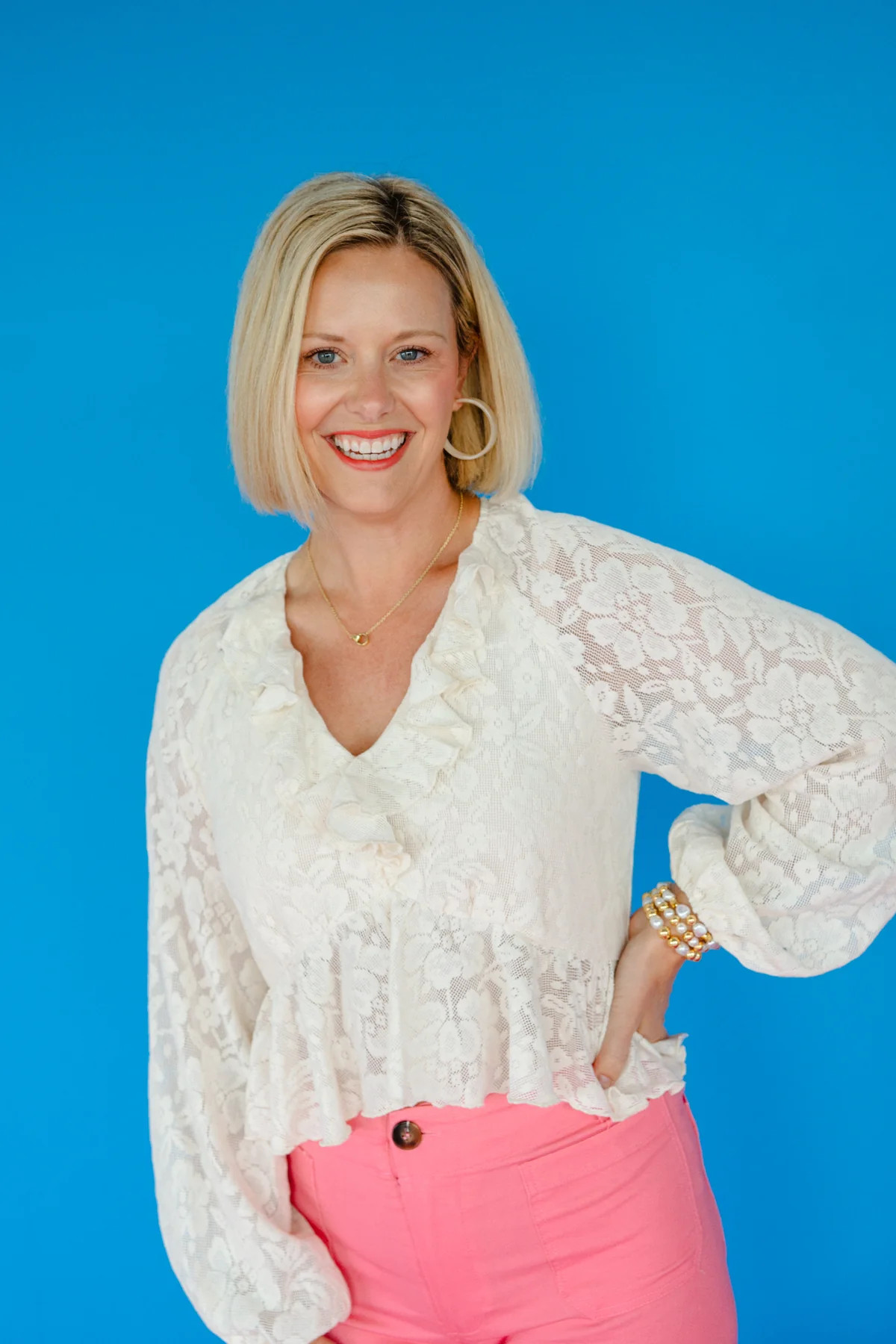 Delaney Lace Blouse - OatmealOatmeal - Spring / Autumn / X-Small | MyEllement Boutique