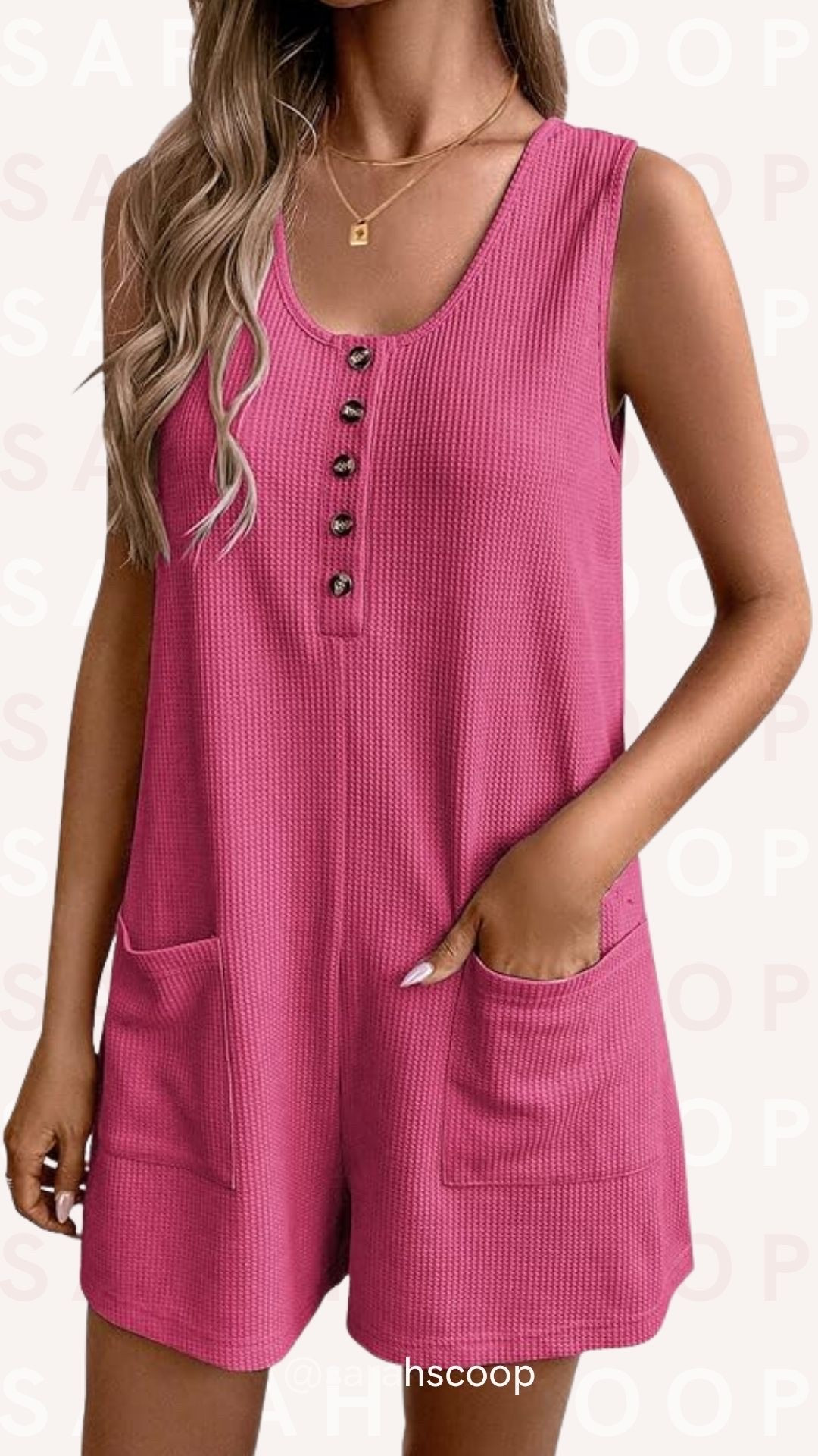 Weekend lounging never looked so cute 💕 Loving this pink waffle knit romper for cozy-chic vibes all day long! #LTKStyle 

 