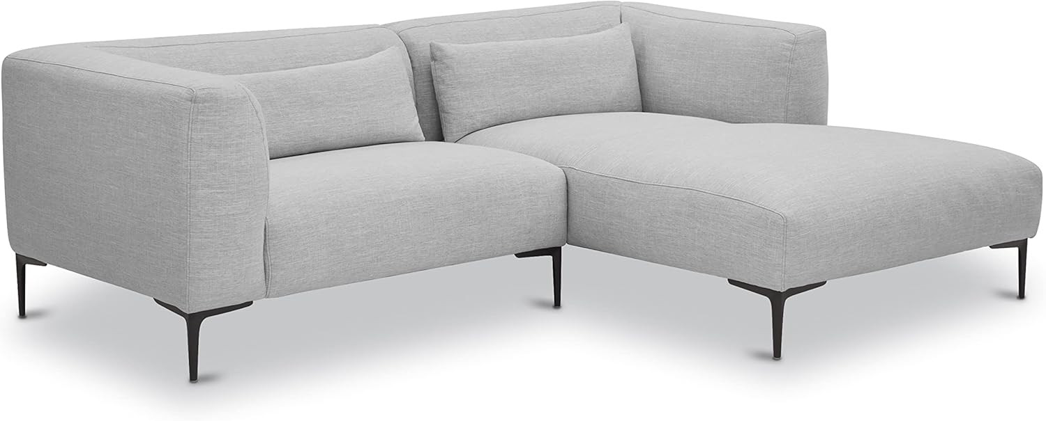 POLY & BARK Sola Right-Facing Modular 2 Piece Sectional, Soho Grey | Amazon (US)