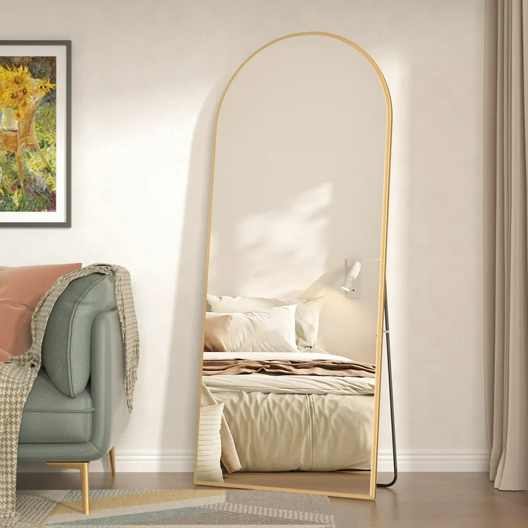 RACHMADES 65"x24" Arch Mirror Full Length Full Body Mirror Arched Floor Mirror with Stand Tall Mi... | Walmart (US)