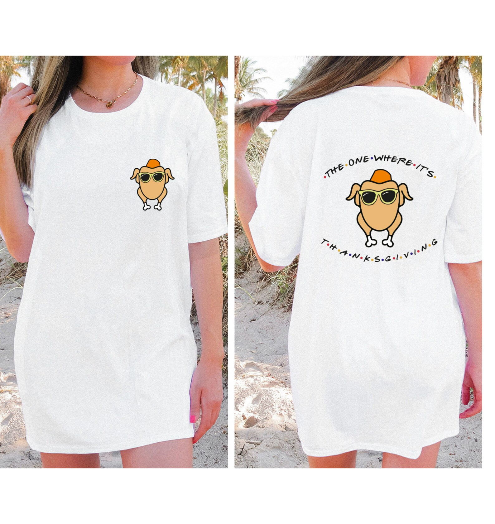 Comfort Colors The One Where Its Thanksgiving Shirt, Friends Turkey Thanksgiving Tee,Friends Turk... | Etsy (US)