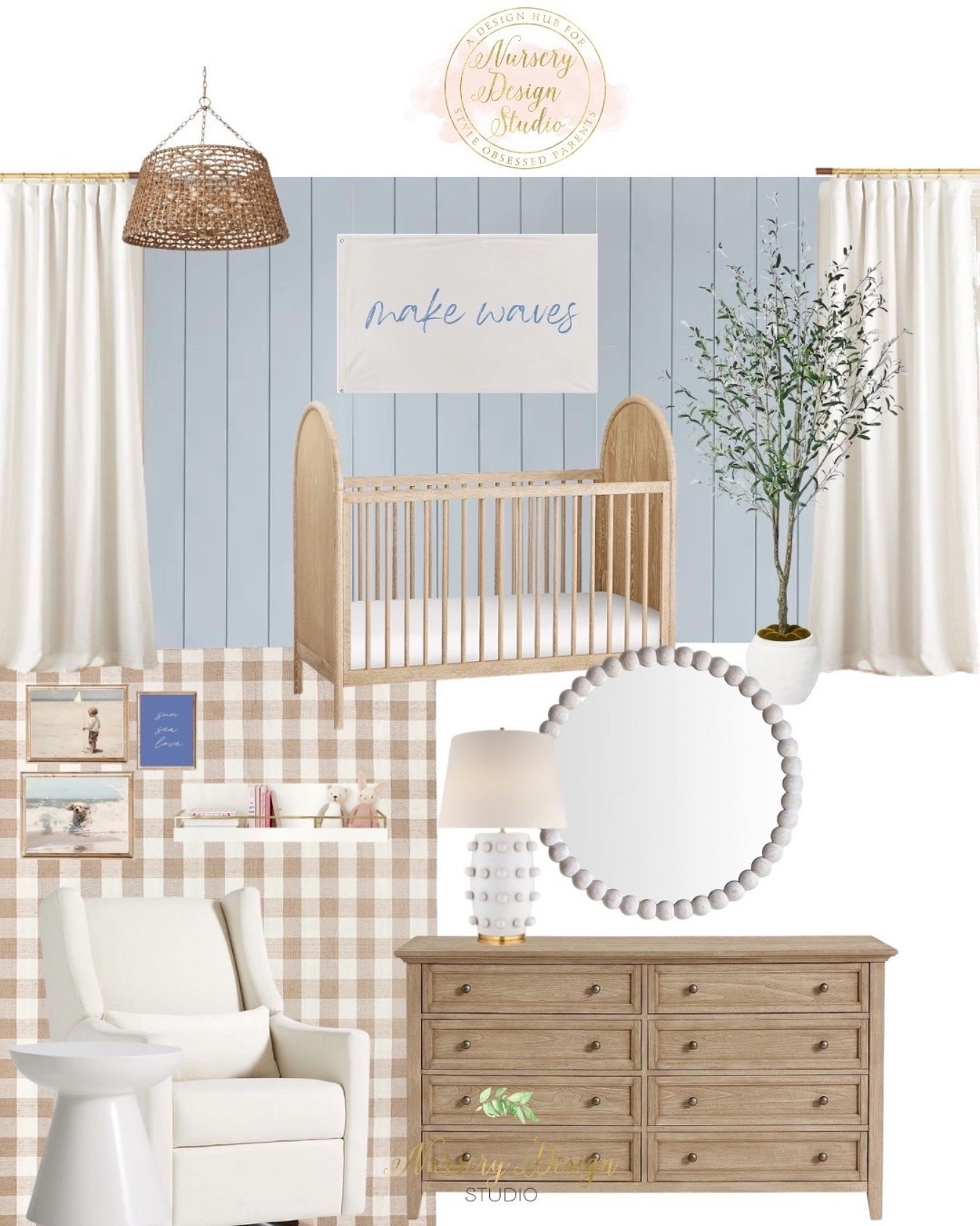 Harley’s nursery embraces a palette of light blues and beiges to see a tranquil seaside inspired vibe. 



#LTKmomlife #LTKSeasonal #LTKBump