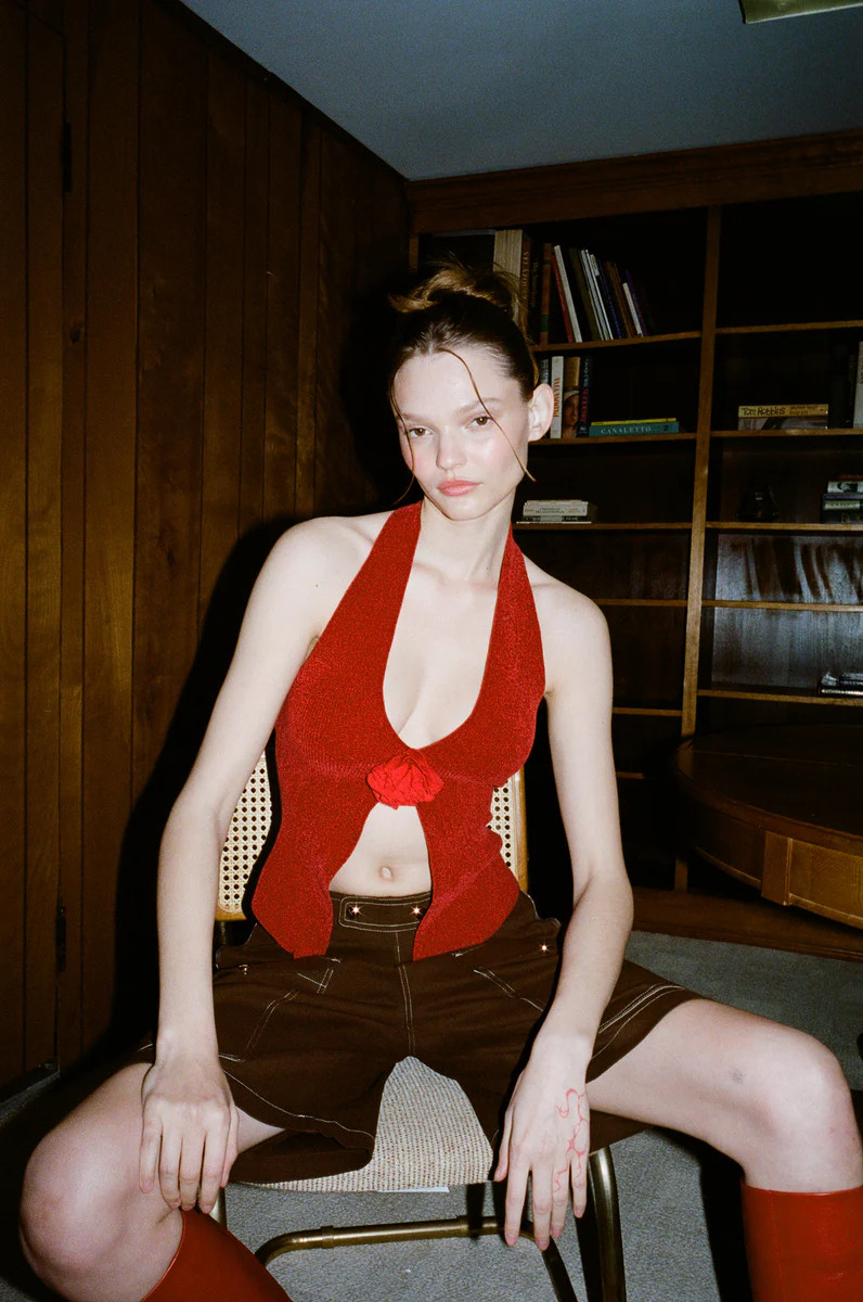 Rose Top | Red | With Jean (ANZ)