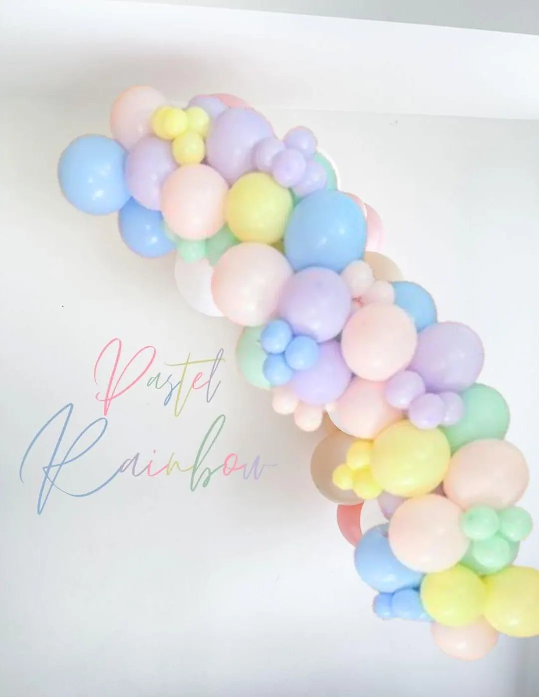 Macaroon Pastel Rainbow Balloon Garland Kit | Ice Cream Balloon Arch | First Birthday Decor | Ice... | Etsy (US)