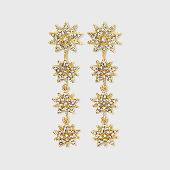 SUGARFIX by BaubleBar Starburst Drop Earrings - Metallic Gold | Target