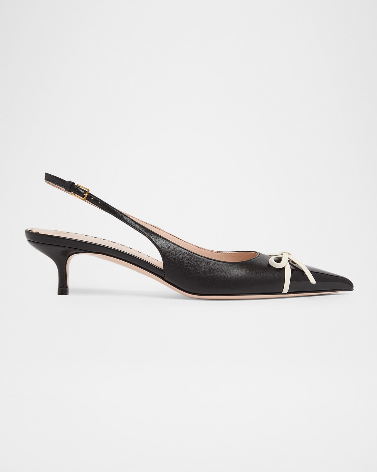 45mm Bepointy Patent Leather and Kidskin Slingback Pumps | Neiman Marcus