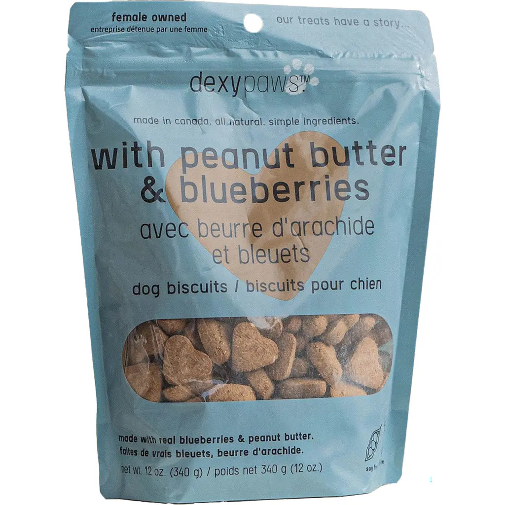 Dexypaws Peanut Butter & Blueberry Dog Biscuits 12oz in Brown at Nordstrom | Nordstrom