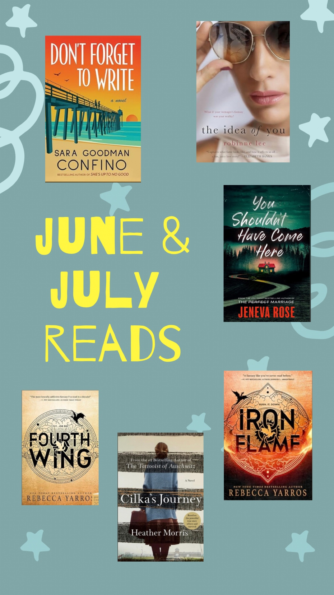 Book Club 
Beach reads
Thrillers
Romantasy 

#LTKtravel