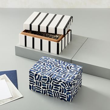 Inlaid Resin Boxes | West Elm (US)