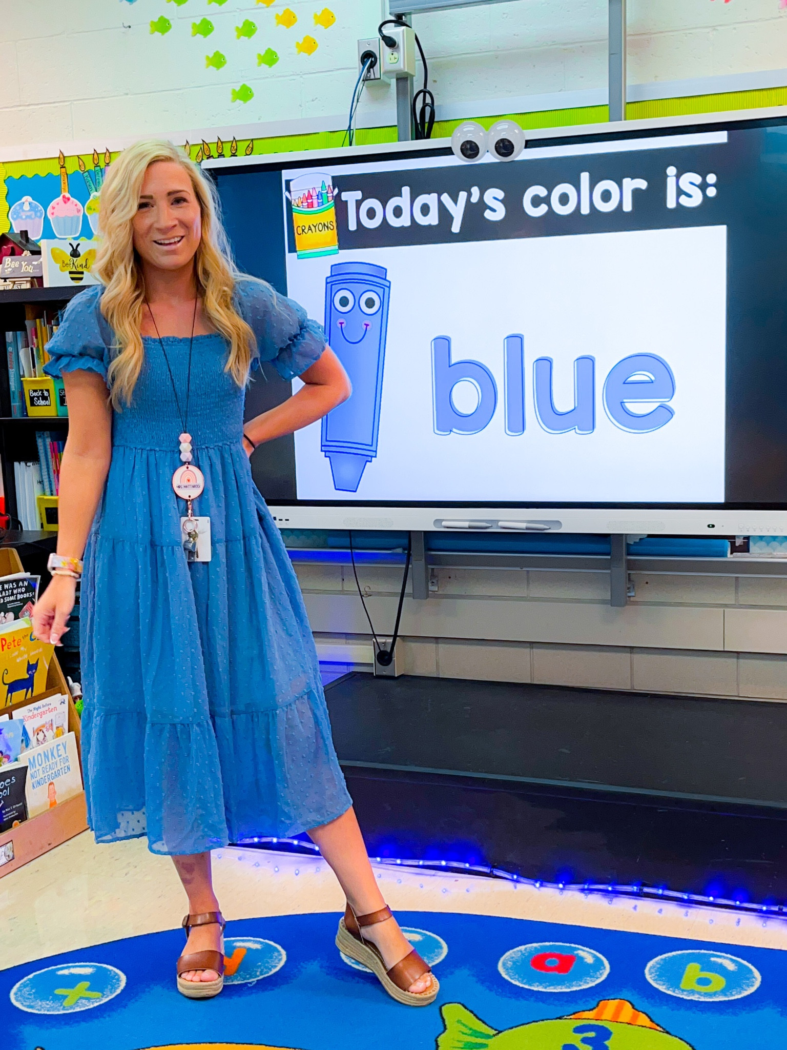 Teacher. Teacher ootd. Teacher outfit. Teacher dress. Amazon. Amazon dress. Blue dress. Amazon teacher. 

#LTKSeasonal #LTKworkwear #LTKunder50