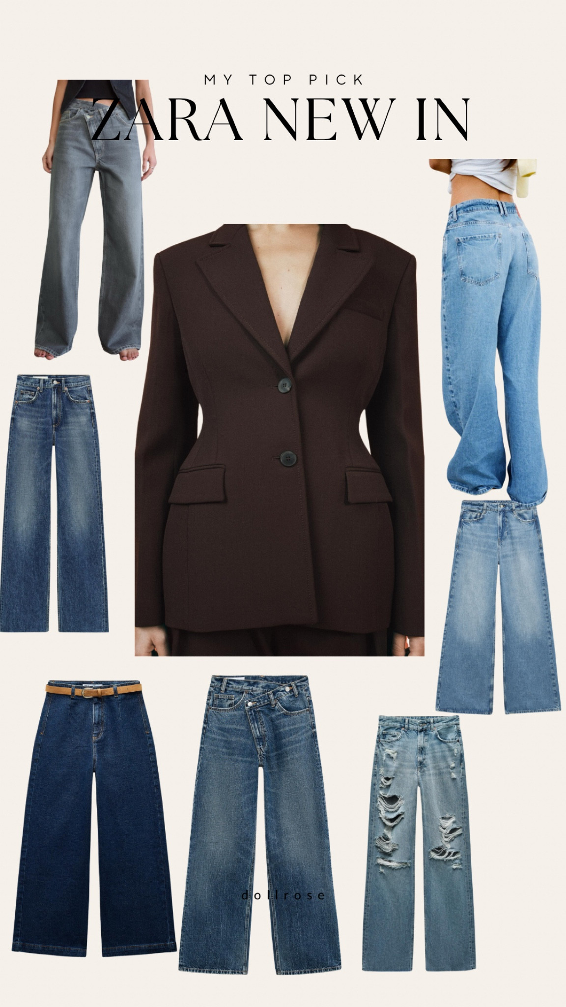 Zara wide leg fav jeans 

I’m 5’10 | 145 lbs | Typically a small | tall girl| zara jeans size 28 

#LTKU #LTKMostLoved #LTKStyleTip