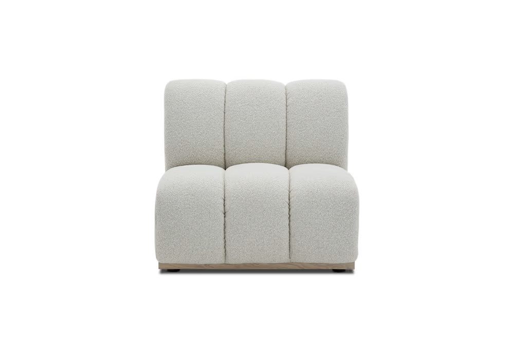 Marlow Performance Bouclé Armless Sofa | Castlery | Castlery US