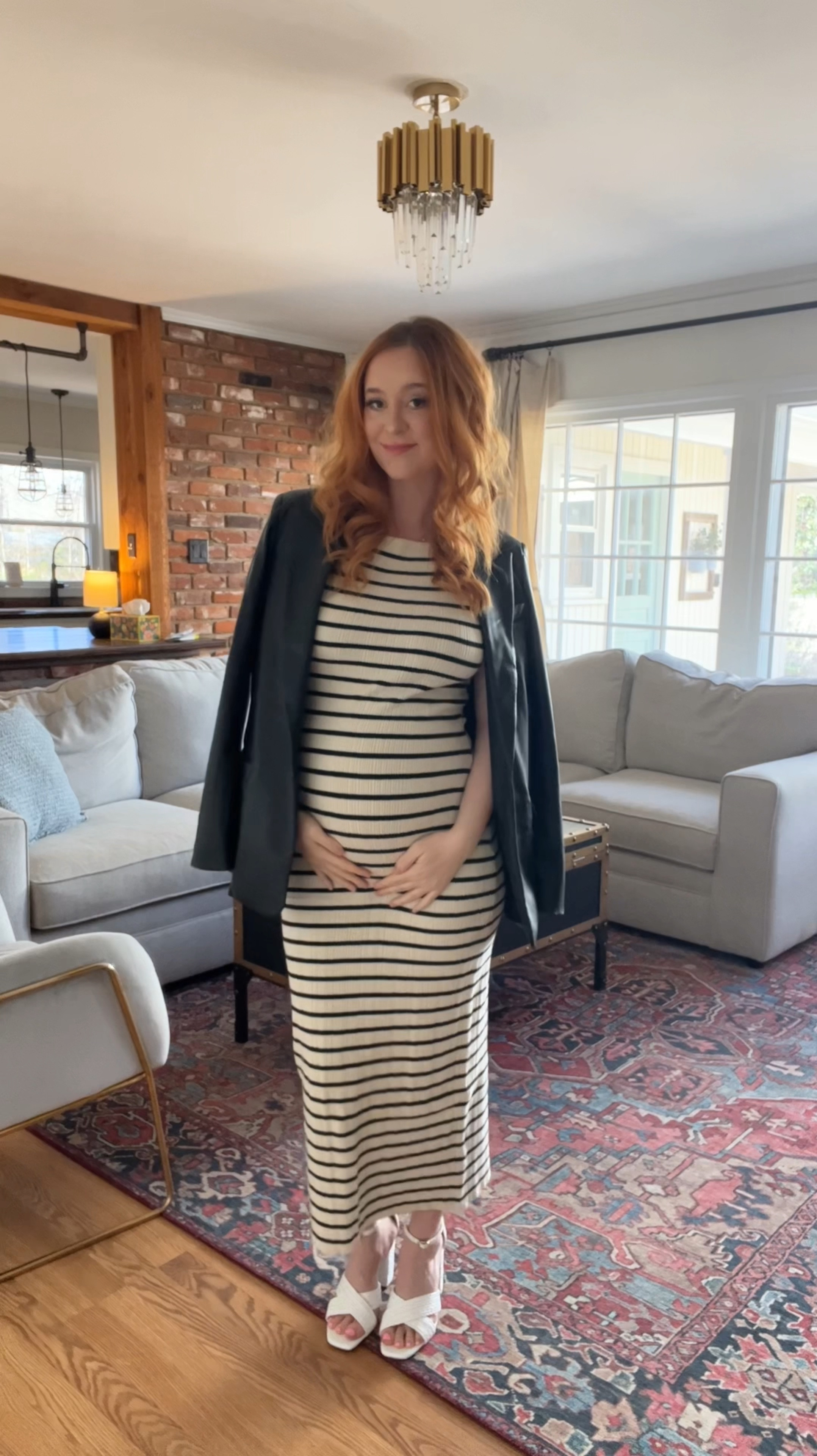 Pregnancy style is either what I started this video in - or a bump hugging dress there is barely an in between! But I’m having so much fun with “maternity” outfit’s because the bump is my favorite accessory 😍 

#LTKSaleAlert #LTKBump #LTKSpringSale