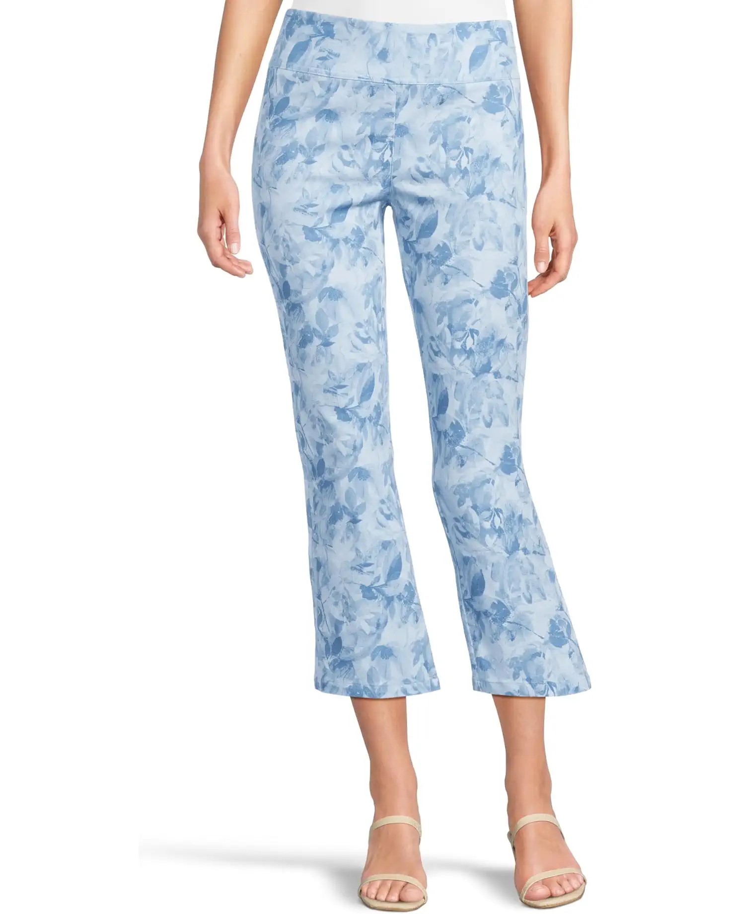Elastic Waist, Pull On Printed Pants With Faux Welt Pockets | Zappos