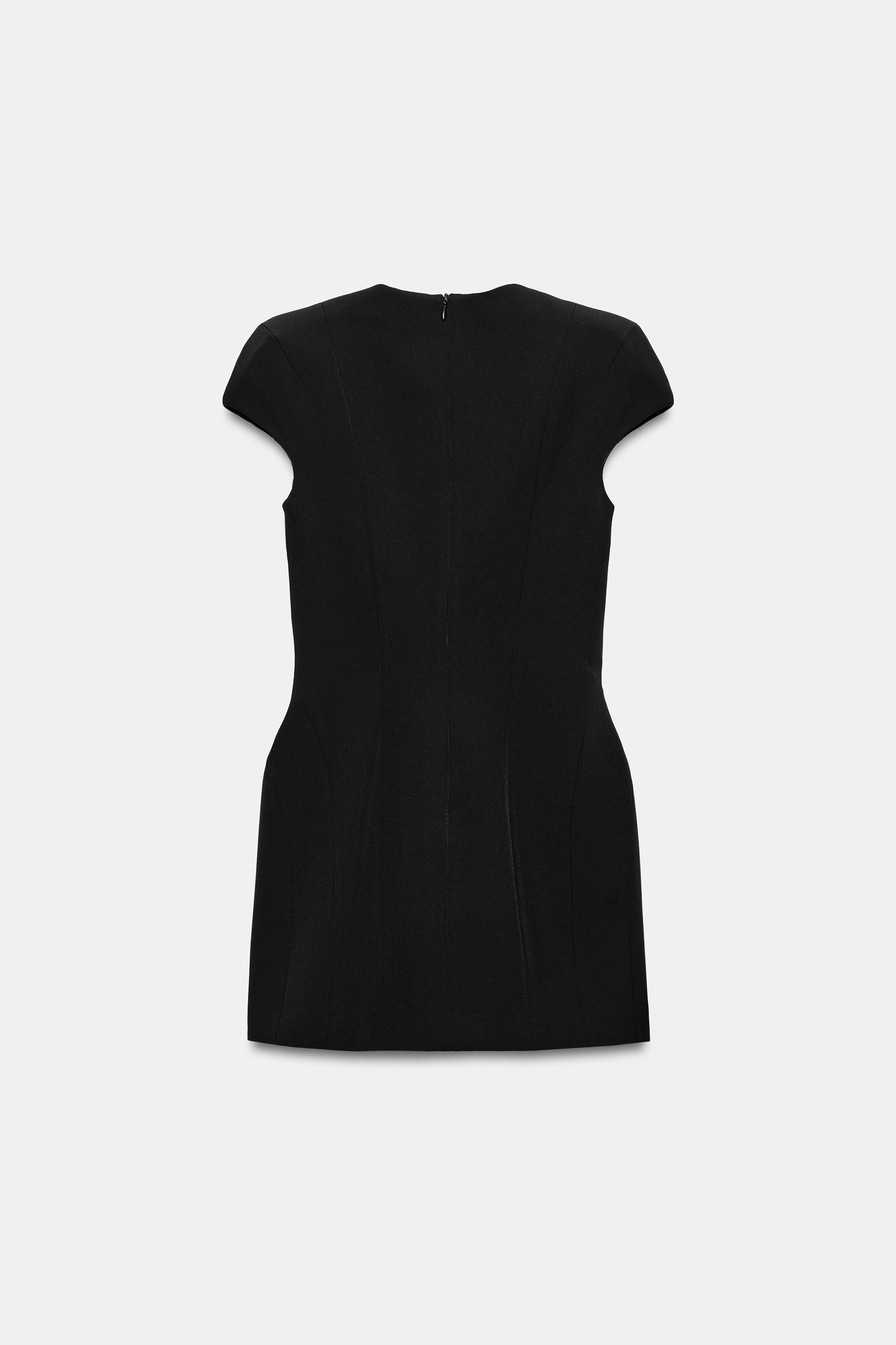 MINI DRESS WITH SHOULDER PADS AND SEAM DETAIL | Zara UK
