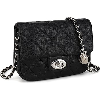 LAVTUG Quilted Leather Crossbody Bags for Women, Trendy Shoulder Purses for Teen Girls, Mini Satc... | Amazon (US)