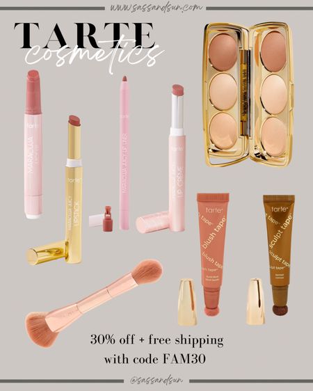 Tarte members get 30% off and free shipping sitewide with code FAM30 
Makeup, beauty products, maracuja lip oil


#LTKbeauty #LTKFind #LTKsalealert
