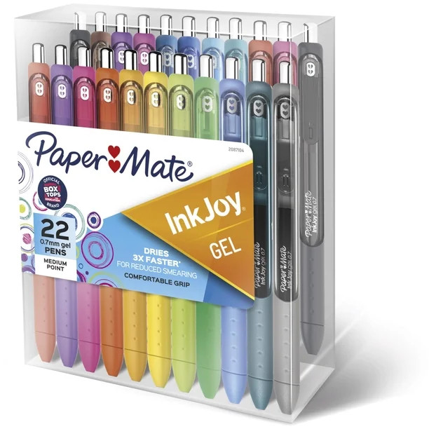 Paper Mate InkJoy Gel Pens, Medium Point, 0.7 mm, Assorted Colors, 22 Count | Walmart (US)
