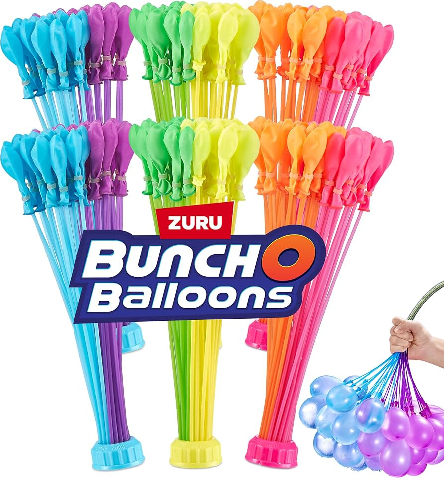 Bunch O Balloons Tropical Party (6 Pack) by ZURU, 200+ Rapid-Filling Self-Sealing Tropical Colore... | Amazon (US)